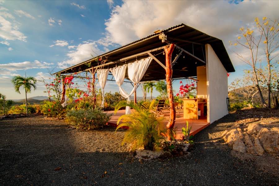 The open-air Yoga Studio beside Casa Toltec